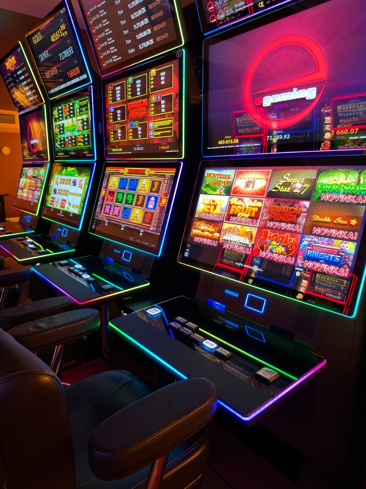 Nové automaty eflat 32" v Casinu Thermal
