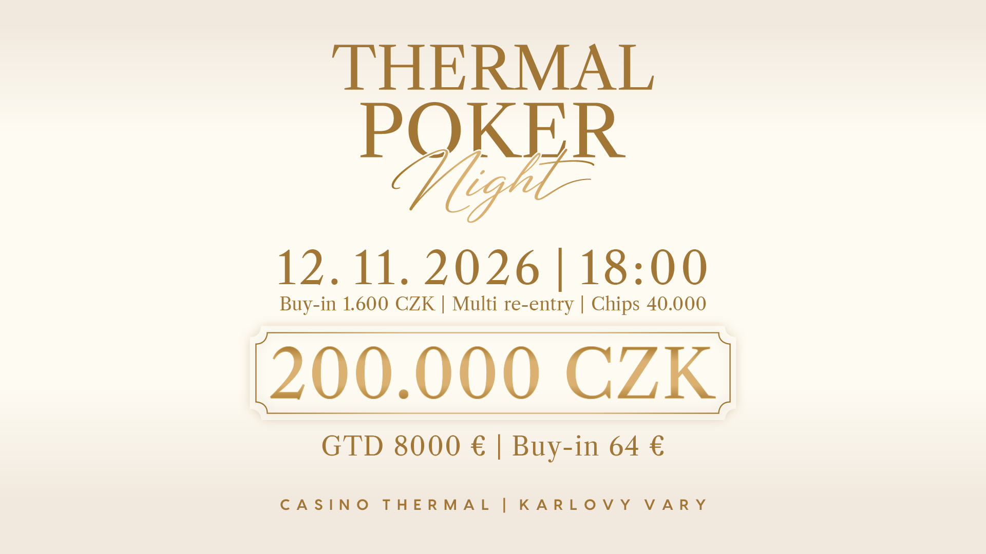 Thermal Poker Night — November 12, 2026