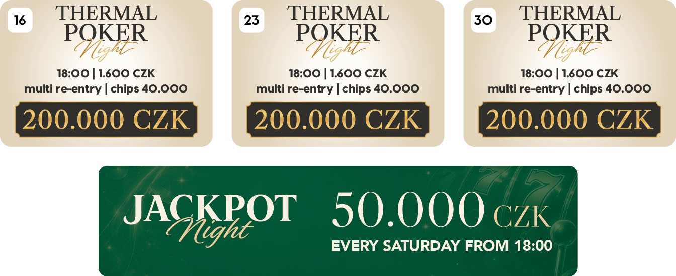 Poker July 2026 at Casino Thermal